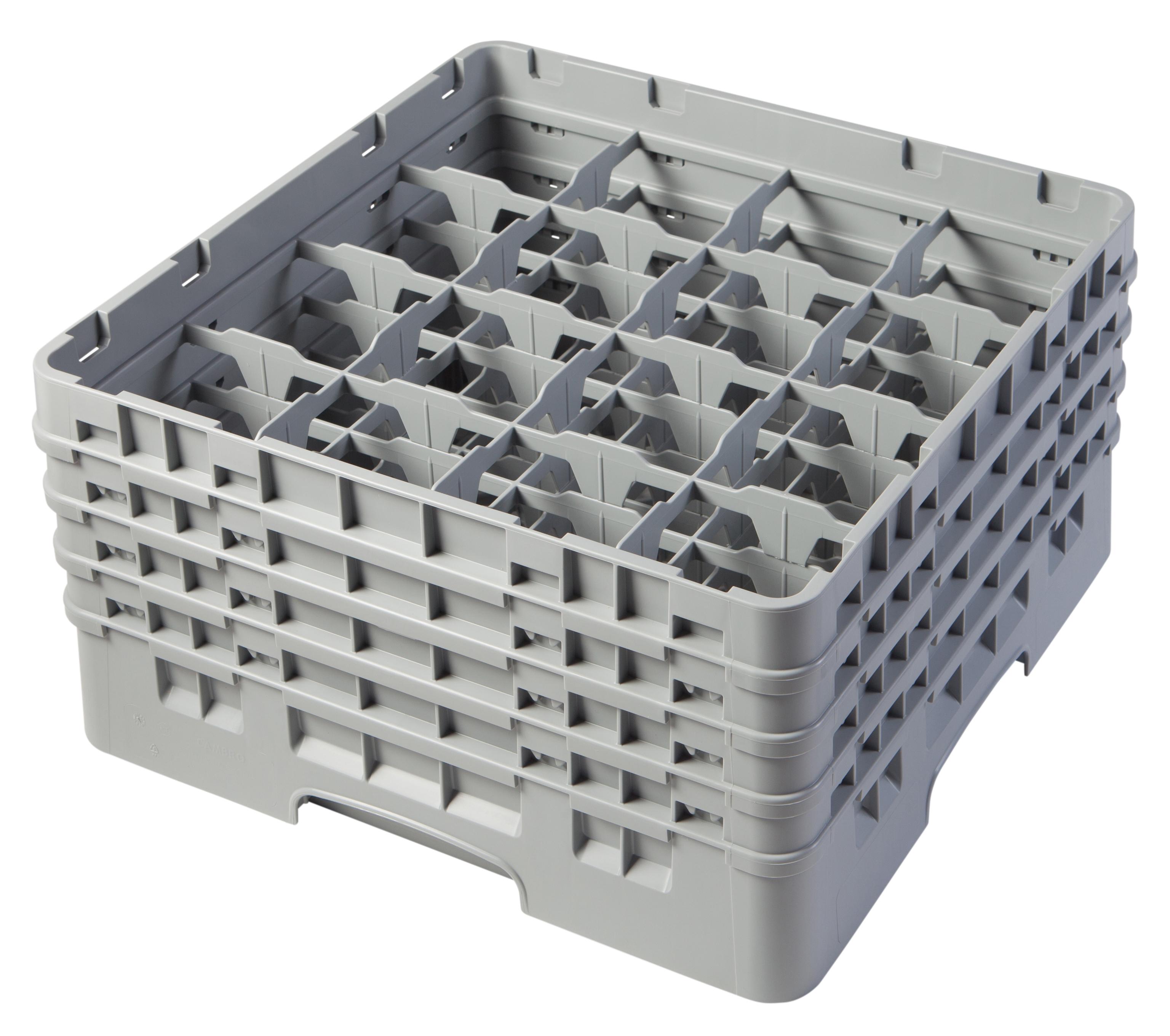 Camrack® Drying Rack 8.5 IN 16 Compartment Soft Gray 1/Each