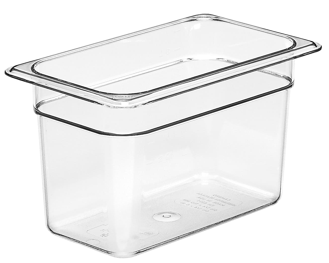 Camwear® Food Pan 1/4 6 IN 3.9 QT Clear 1/Each