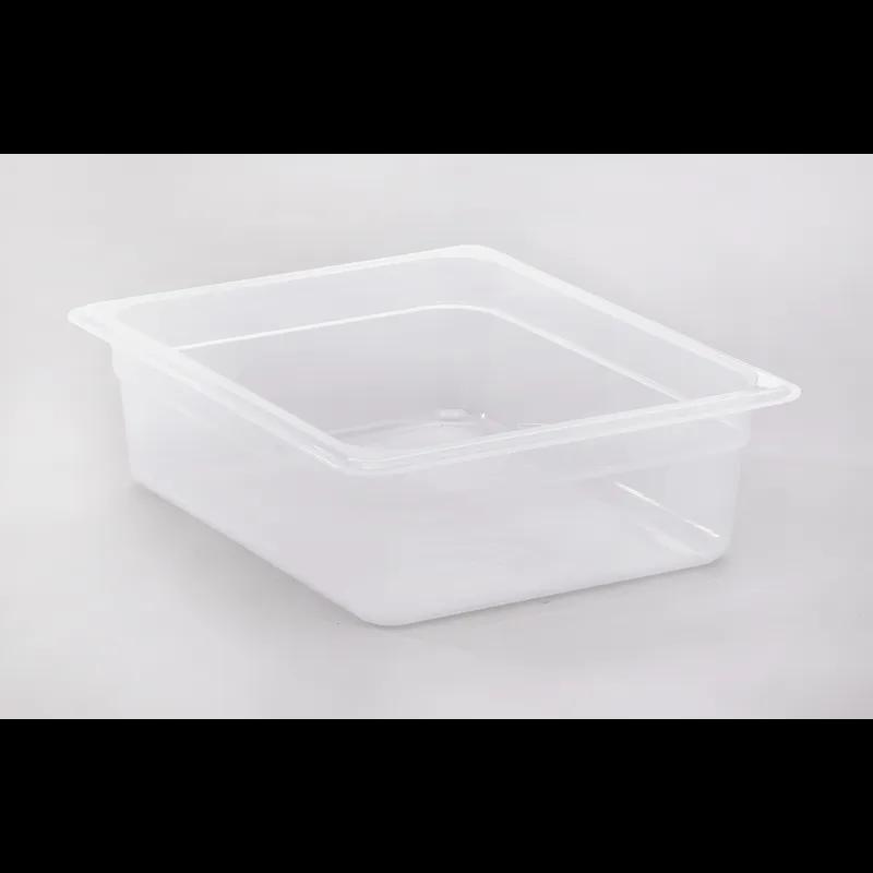 Food Pan 1/2 4 IN Translucent PP 1/Each