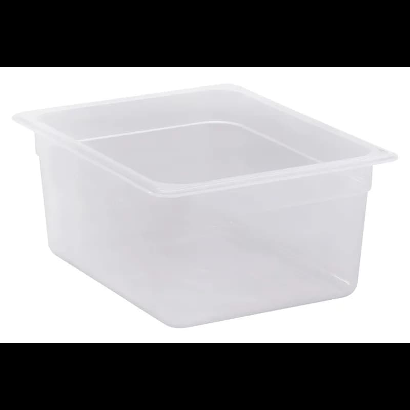 Food Pan 1/2 6 IN Translucent PP 1/Each