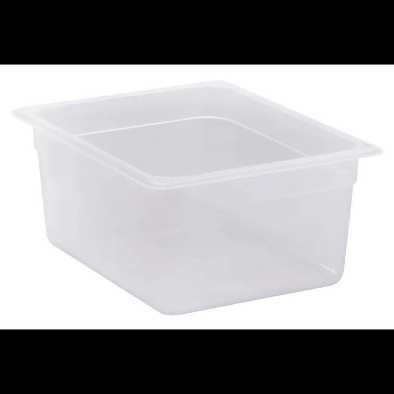 Food Pan 1/2 6 IN Translucent PP 1/Each