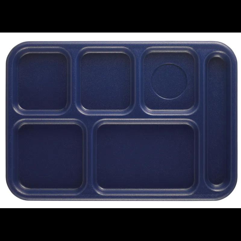 Camwear® Tray 10X14 IN 6 Compartment Navy Rectangle 24/Case