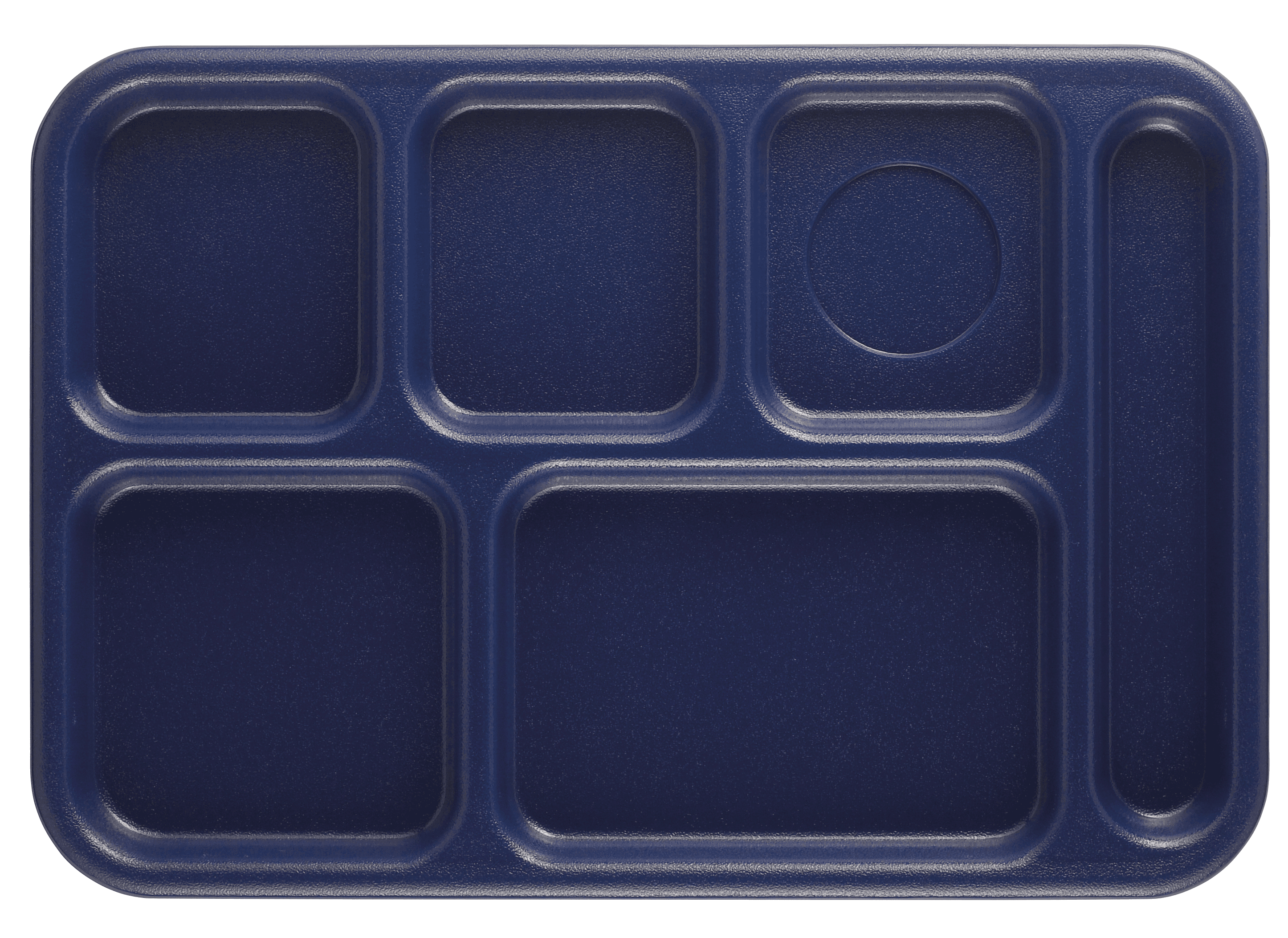 Camwear® Tray 10X14 IN 6 Compartment Navy Rectangle 24/Case