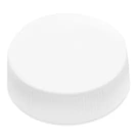 Cap PP White For Bottle Ribbed 1/Each