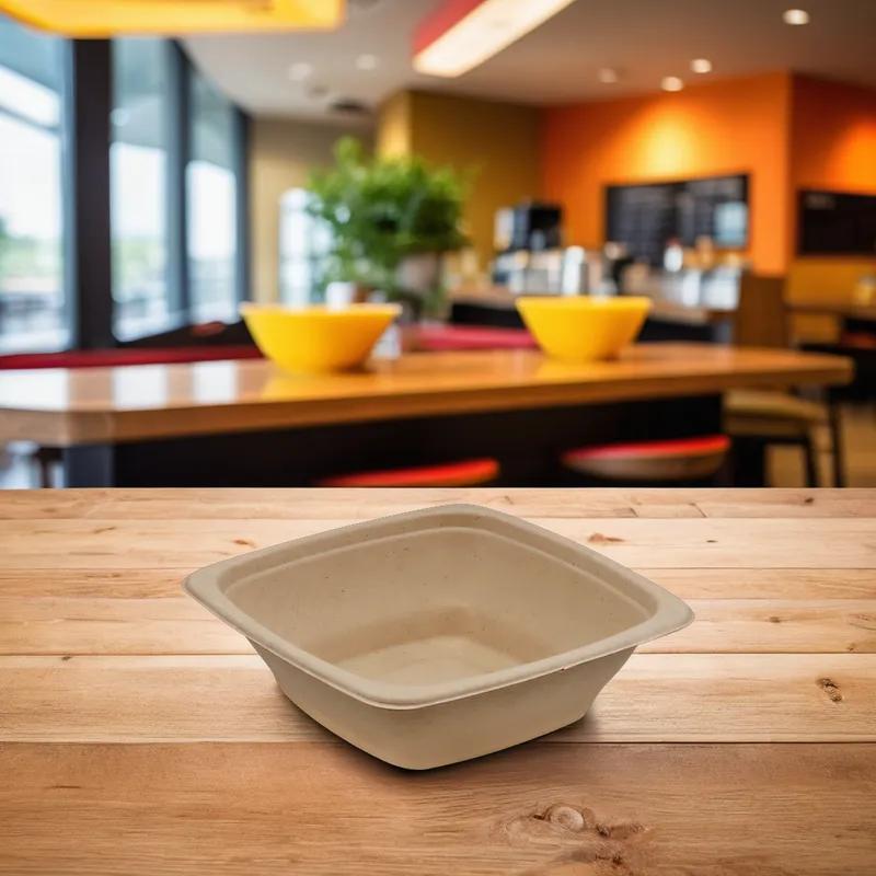 Victoria Bay Bowl 24 OZ Pulp Fiber Kraft Square 300/Case