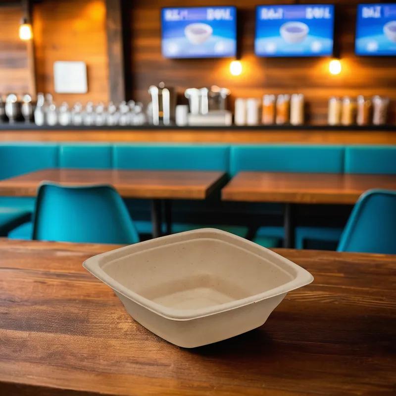 Victoria Bay Bowl 24 OZ Pulp Fiber Kraft Square 300/Case