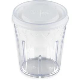 Dinex® Lid Flat PS Translucent For 6-12 OZ Cup With Hole 1000/Case