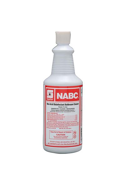 NABC® Floral Restroom Cleaner Disinfectant Deodorizer 1 QT Multi Surface Daily Neutral RTU Non-Acid 12/Case