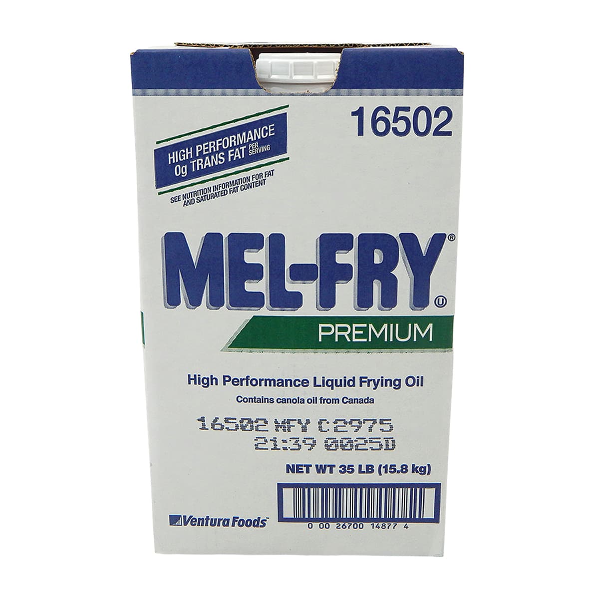 Mel-Fry Premium Soy/Canola Shortening 35 LB 1/Case