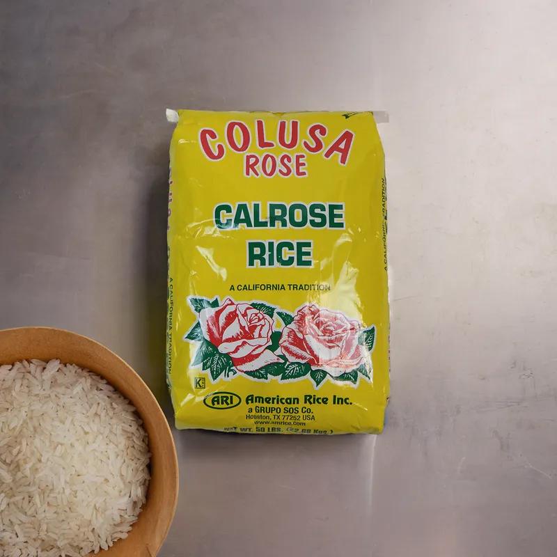 Calrose White Rice 50 LB Medium Grain 1/Bag