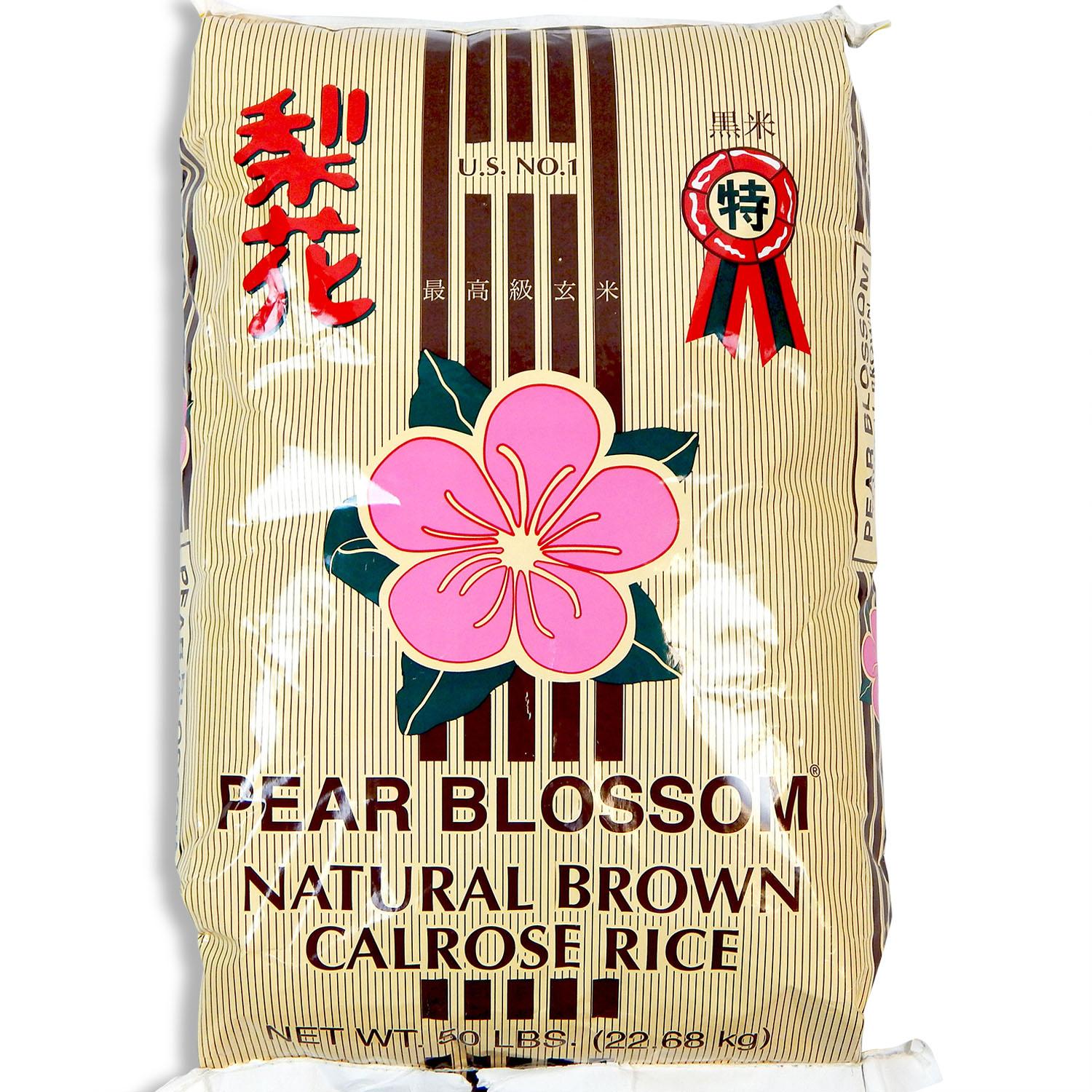 Calrose Brown Rice 50 LB Medium Grain 1/Bag