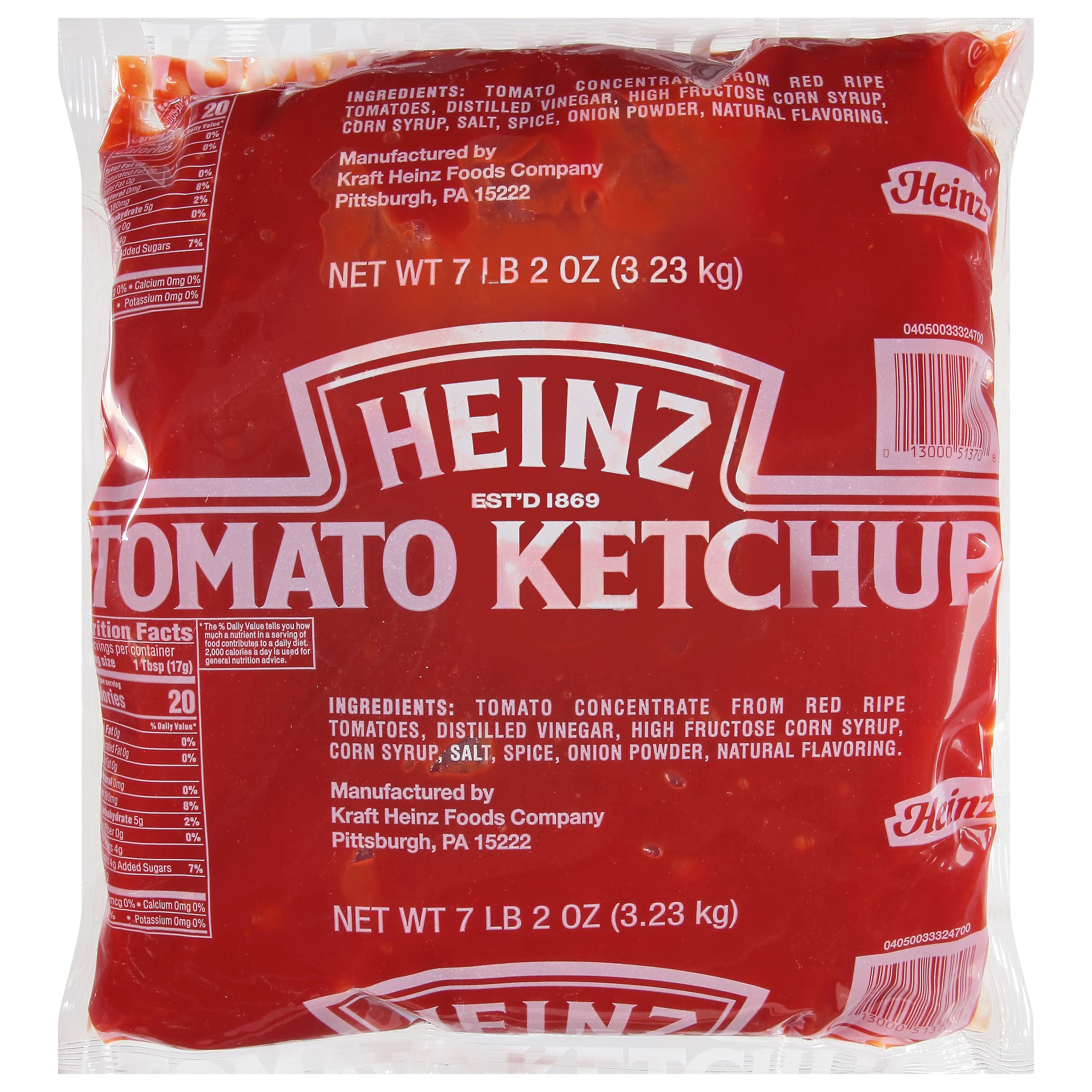 Heinz Ketchup 114 OZ Pouch 6/Case
