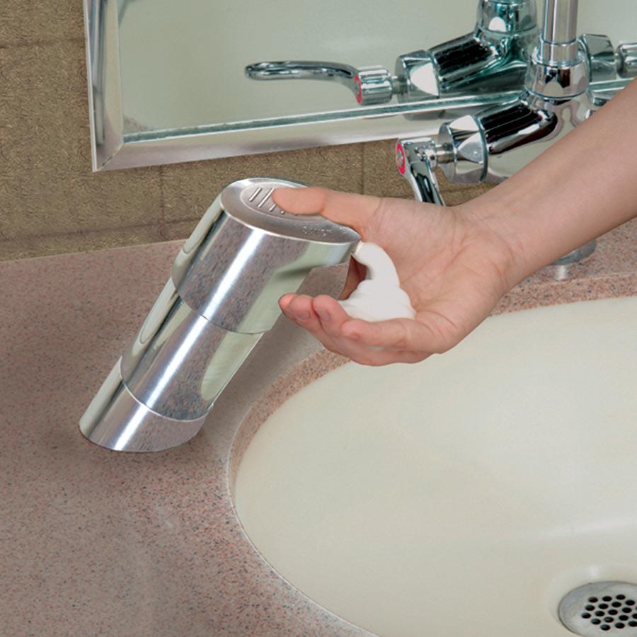 TOPFILL™ Soap Dispenser Foam Silver Manual Counter Mount 1/Each
