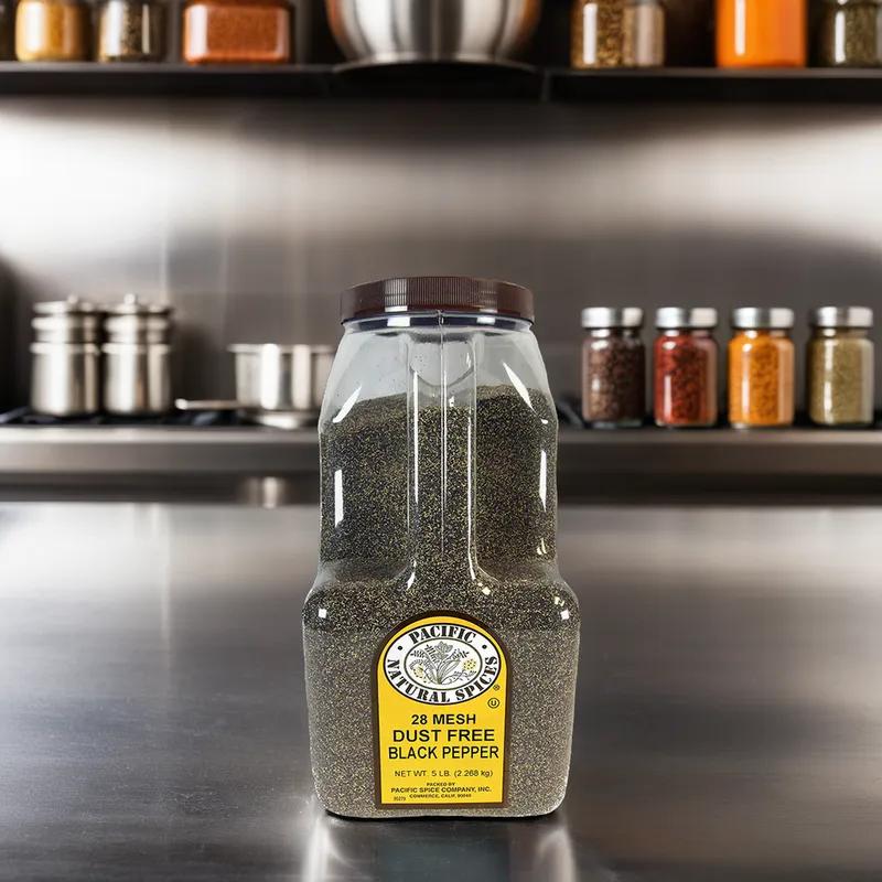 Ground Black Pepper Spice 5 LB #28 Mesh 1/Jr