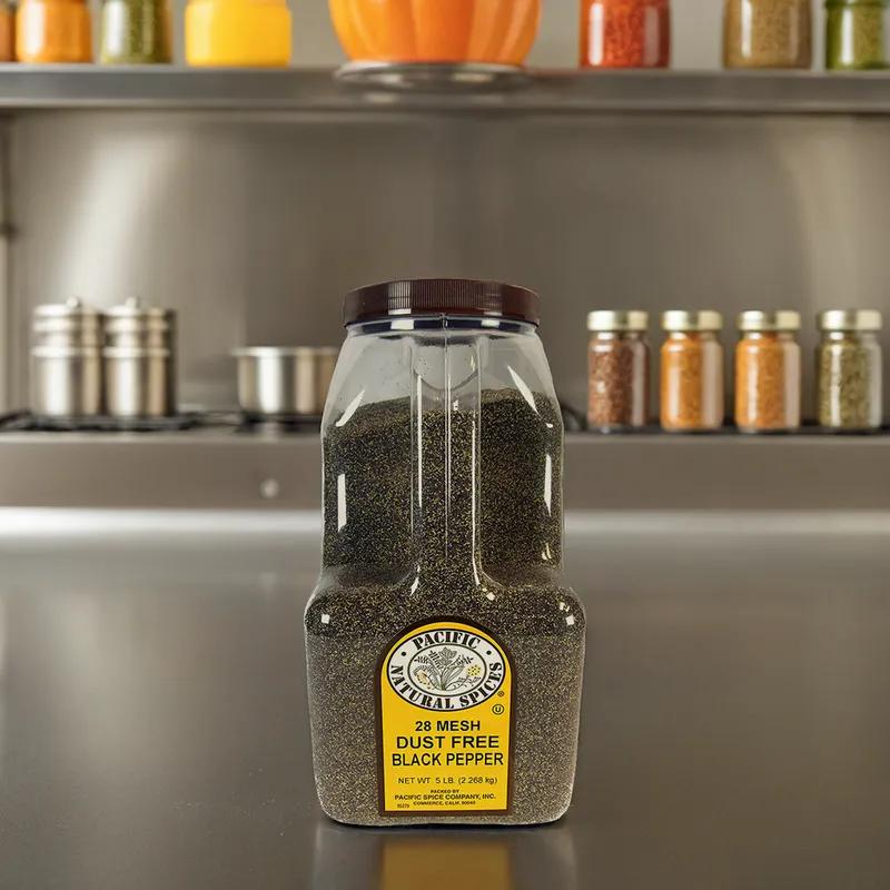 Ground Black Pepper Spice 5 LB #28 Mesh 1/Jr