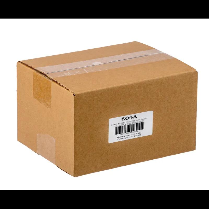 French Fry Bag 5.5X1X8 IN Paper White Plain 5000/Case