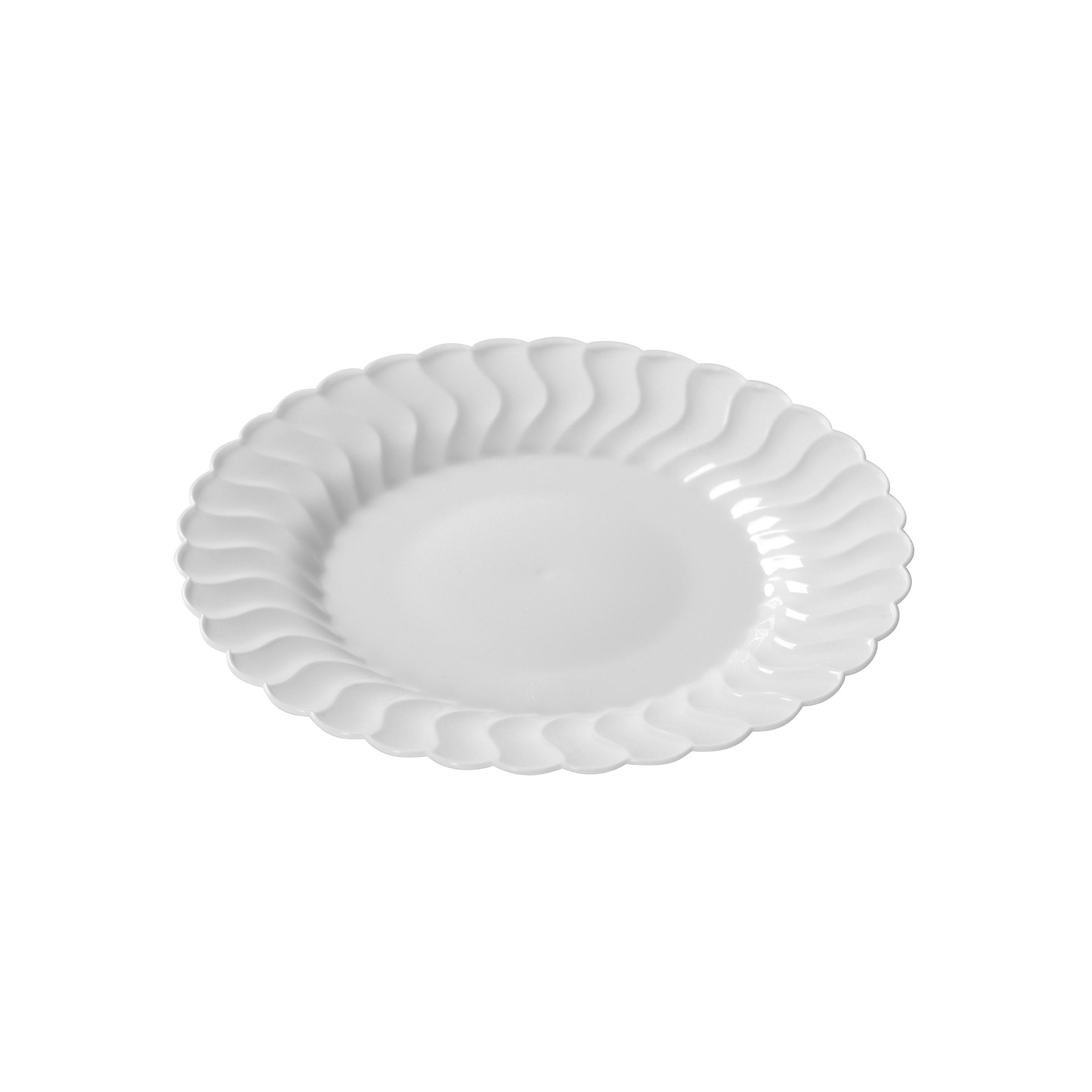 Flairware Plate 9 IN Plastic White Round 180/Case