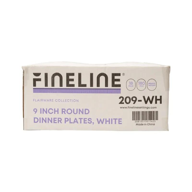 Flairware Plate 9 IN Plastic White Round 180/Case