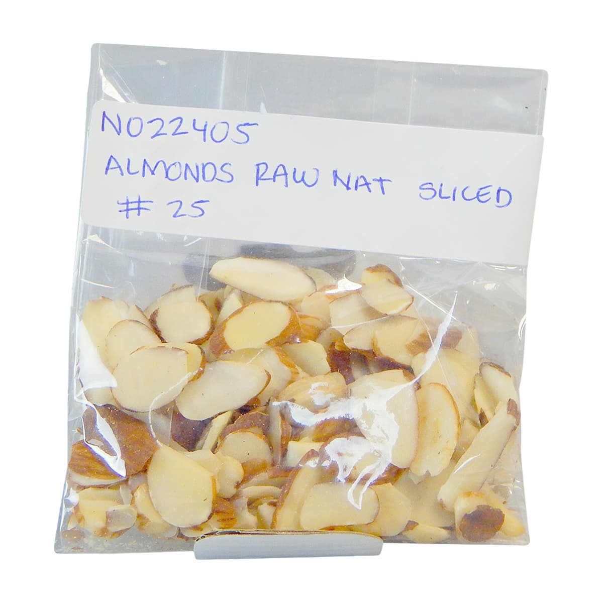 Almonds 25 LB Sliced Natural With Skin 1/Case
