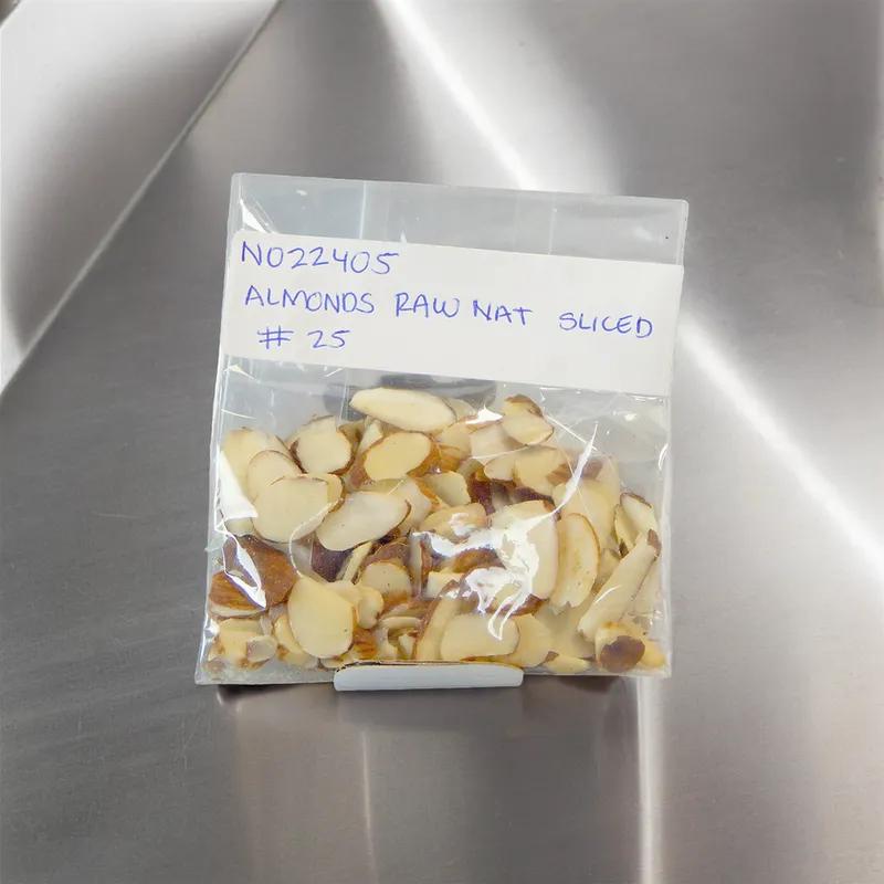 Almonds 25 LB Sliced Natural With Skin 1/Case