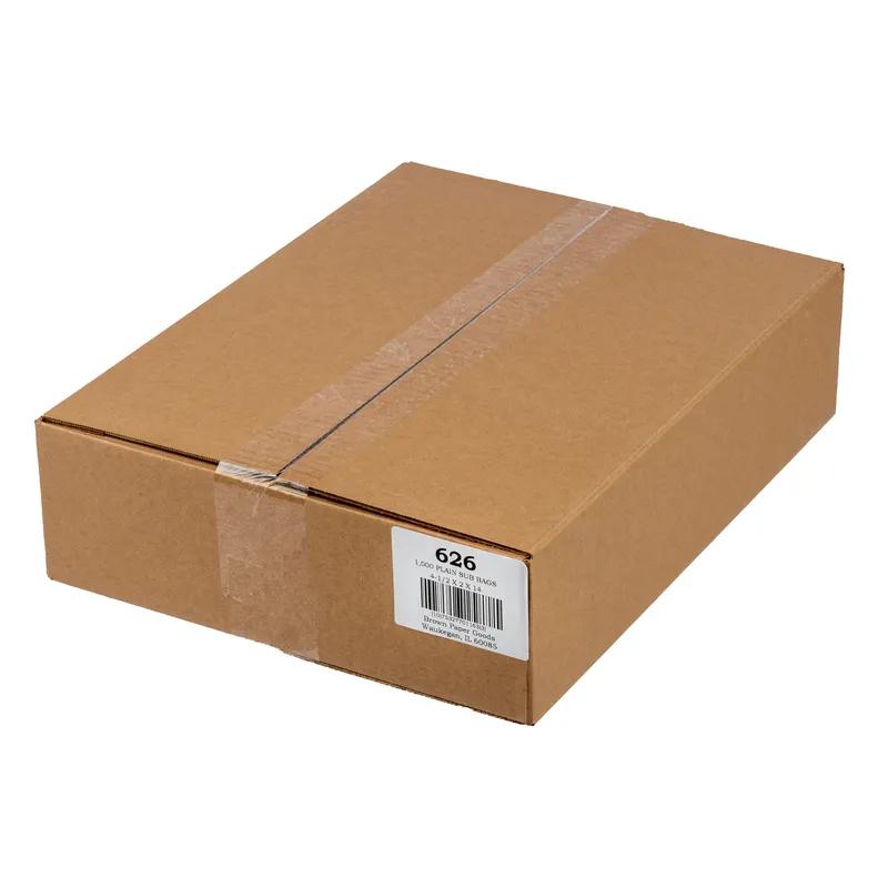 Sub Bag 4.5X2X14 IN Paper White Plain 1000/Case