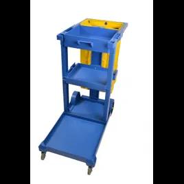 Janitorial Cleaning Cart Blue Assembled 1/Each