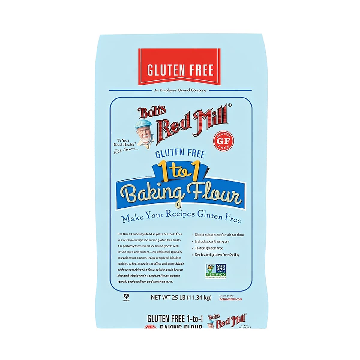 1-to-1 Baking Flour 25 LB Gluten Free 1/Bag