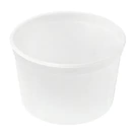 Take-Out Container Base 64 OZ LDPE Natural Round Squat 250/Case