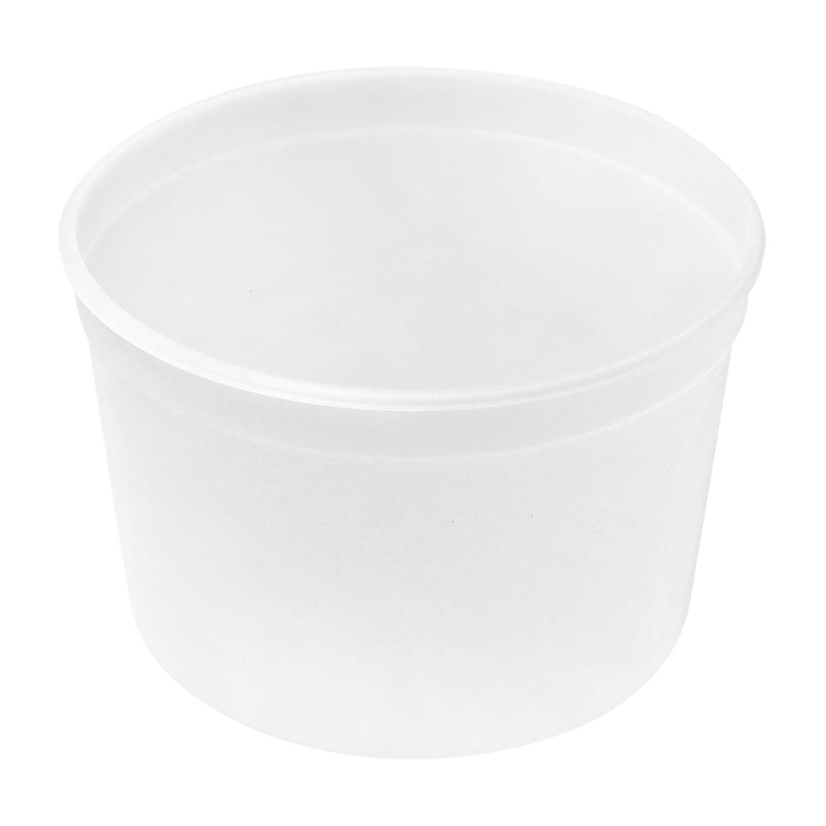 Take-Out Container Base 64 OZ LDPE Natural Round Squat 250/Case