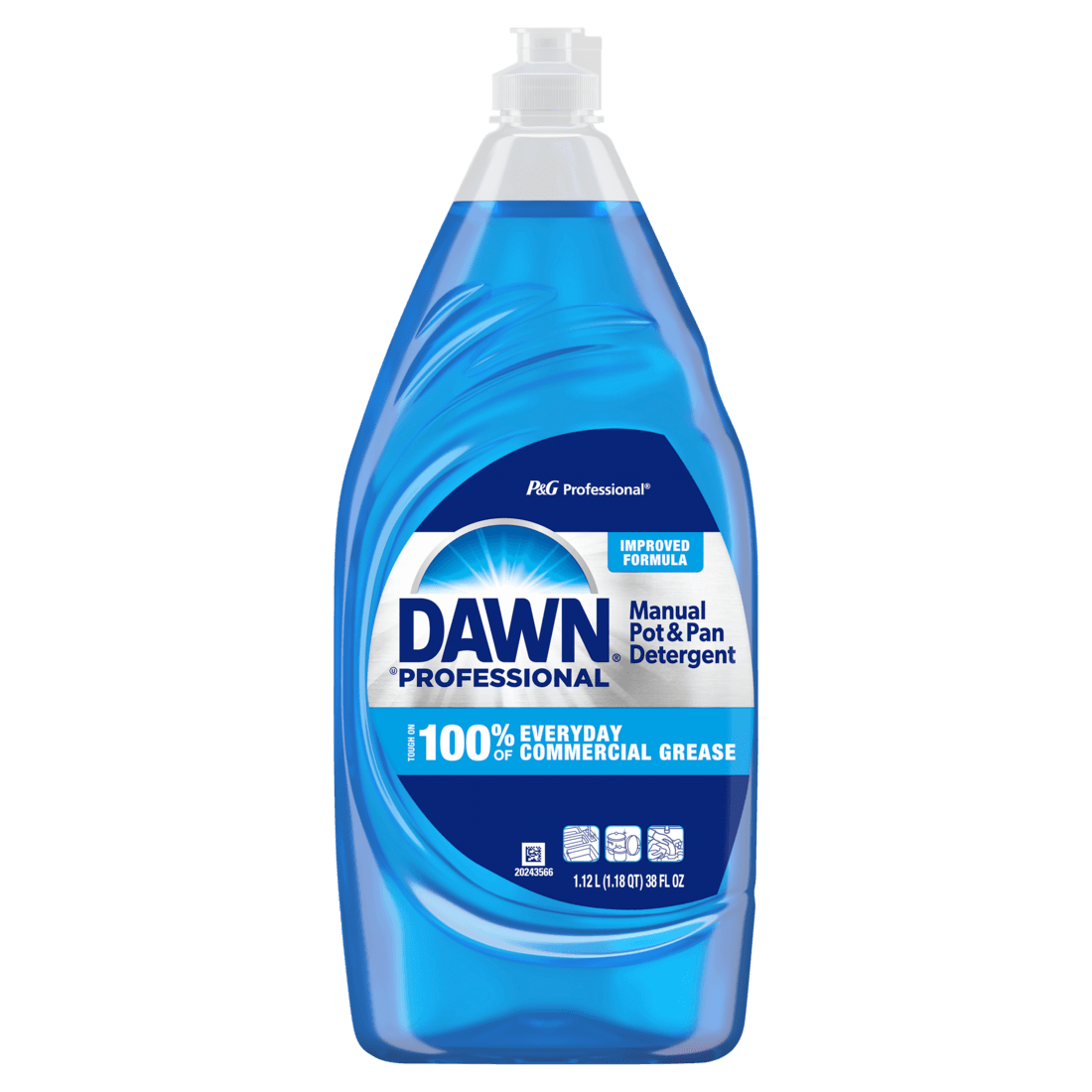 Dawn® Professional Original Scent Manual Pot & Pan Detergent 38 FLOZ Liquid Dish 8/Case