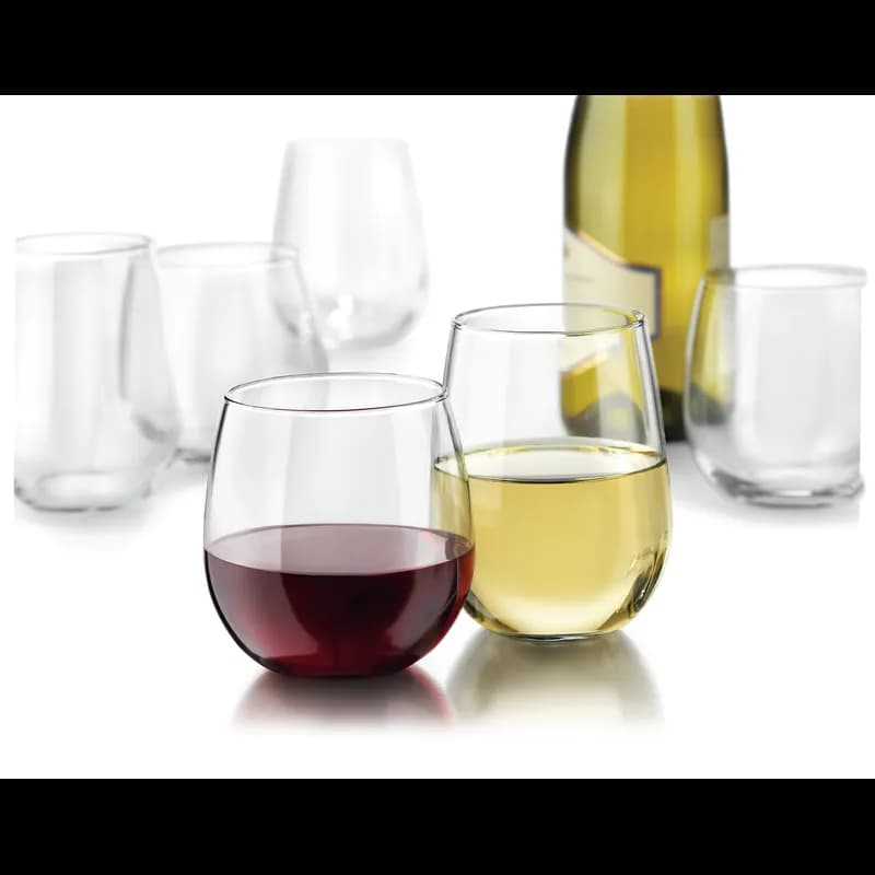 Wine Glass 17 FLOZ Glass Stemless 12/Case