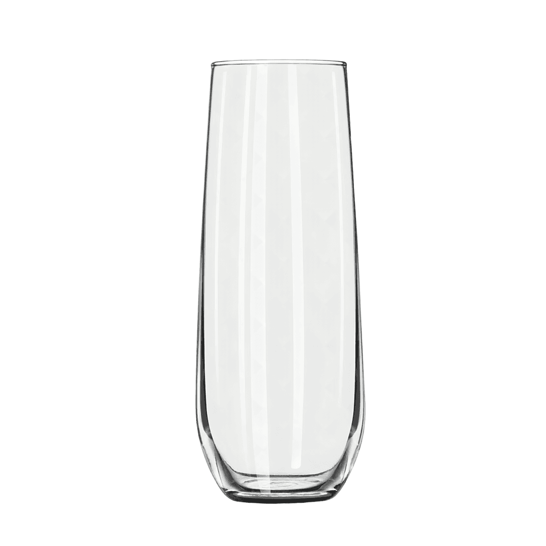 Wine Beverage Glass 2.25X5.75 IN 8.5 FLOZ Fluted Stemless 12/Case