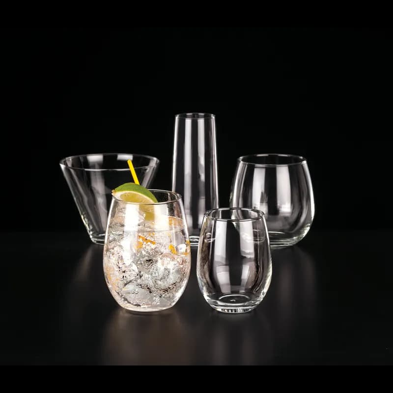 Wine Beverage Glass 2.25X5.75 IN 8.5 FLOZ Fluted Stemless 12/Case