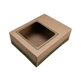 FiberPac Take-Out Box Tuck-Top With Flat Lid 9.25X7.375X3.125 IN PCF Kraft Rectangle 200/Case