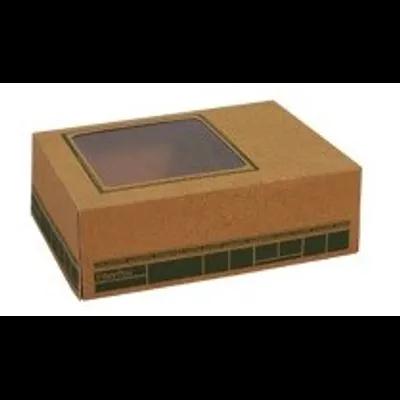 FiberPac Take-Out Box Tuck-Top With Flat Lid 9.25X7.375X3.125 IN PCF Kraft Rectangle 200/Case