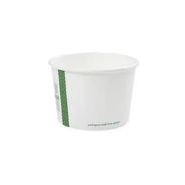 Soup Food Container 16 OZ Paper PLA White Round 1/Case