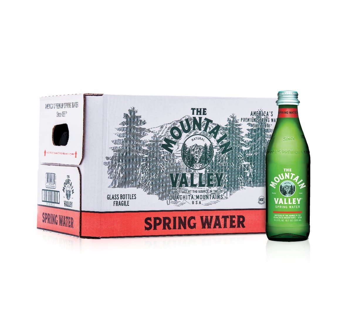 Mt. Valley Sparkling Water 33.8 OZ Glass 12/Case