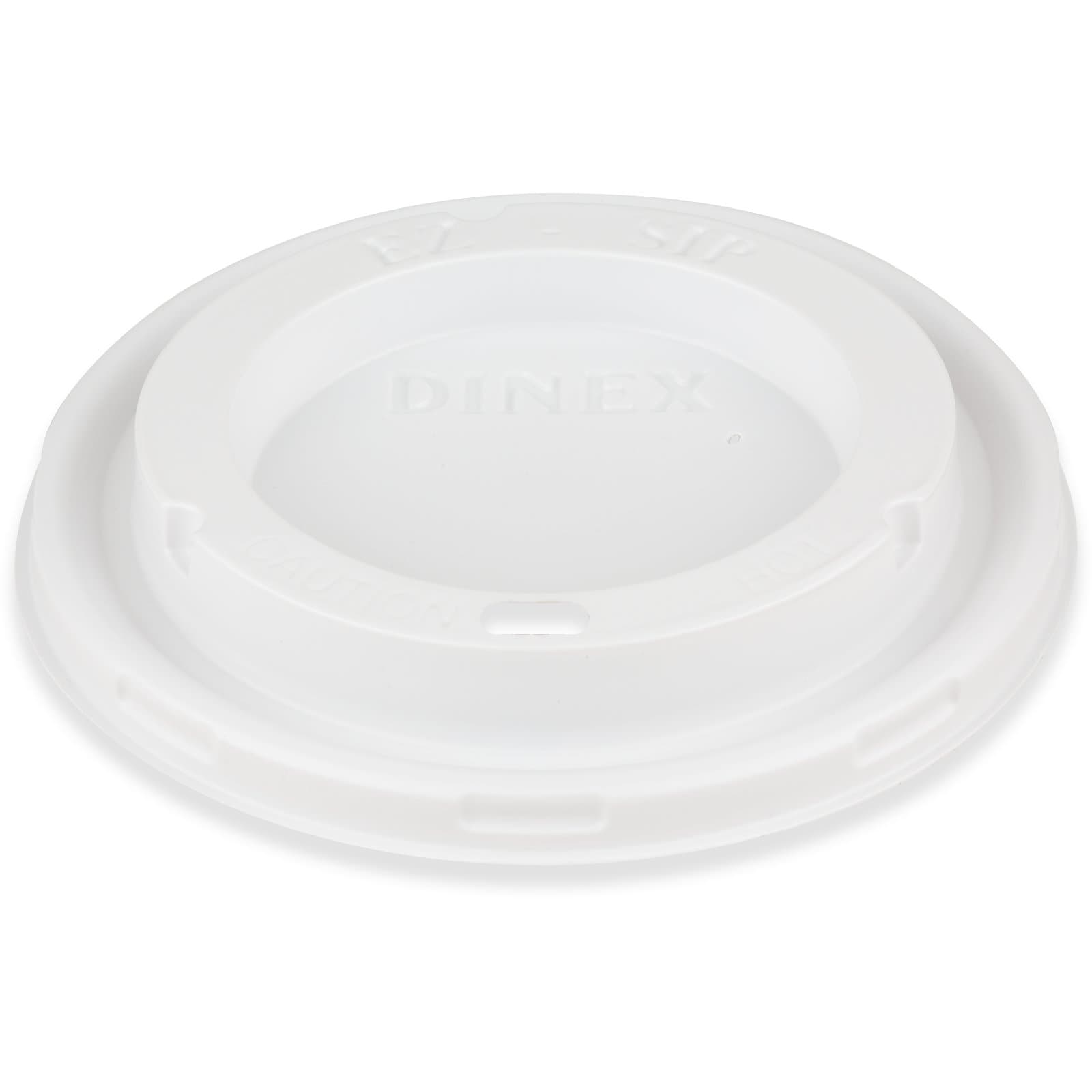 Dinex® Fenwick Lid Flat PS Translucent For 8 OZ Mug Cup 1000/Case