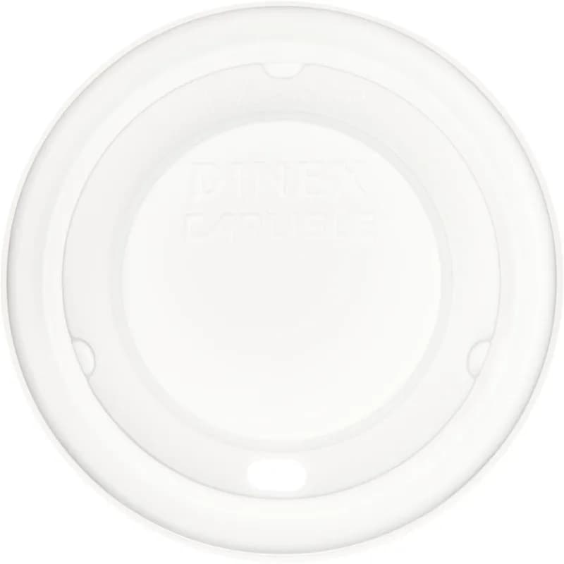 Dinex® Fenwick Lid Flat PS Translucent For 8 OZ Mug Cup 1000/Case