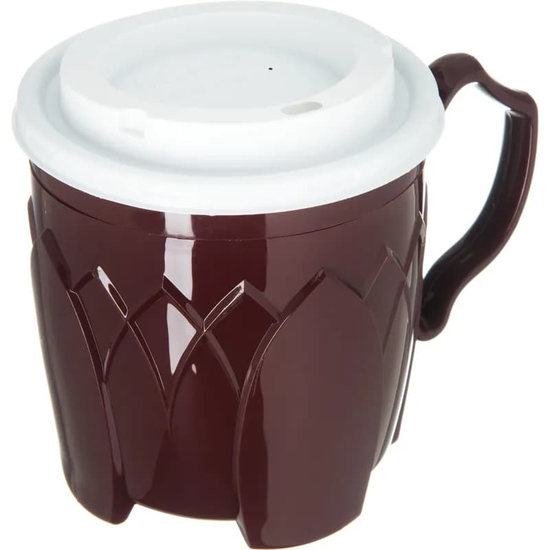 Dinex® Fenwick Lid Flat PS Translucent For 8 OZ Mug Cup 1000/Case