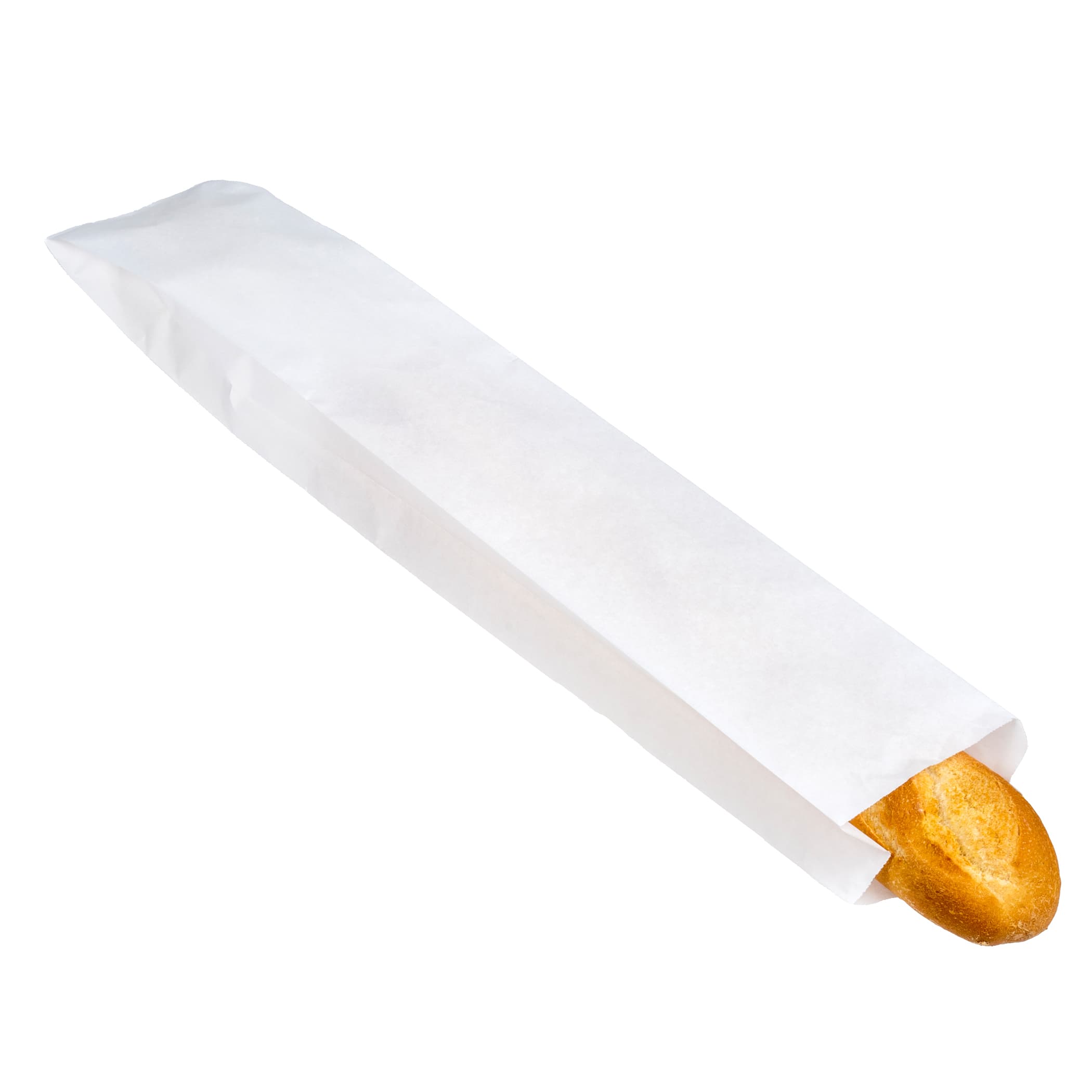 Bread Bag 4.5X2.5X28 IN Paper White Plain 1000/Case