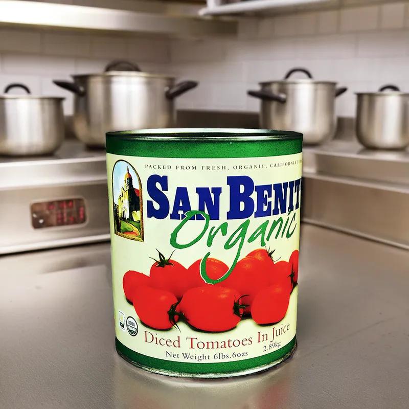 San Benito Diced Tomato Organic #10 CN 6/Case
