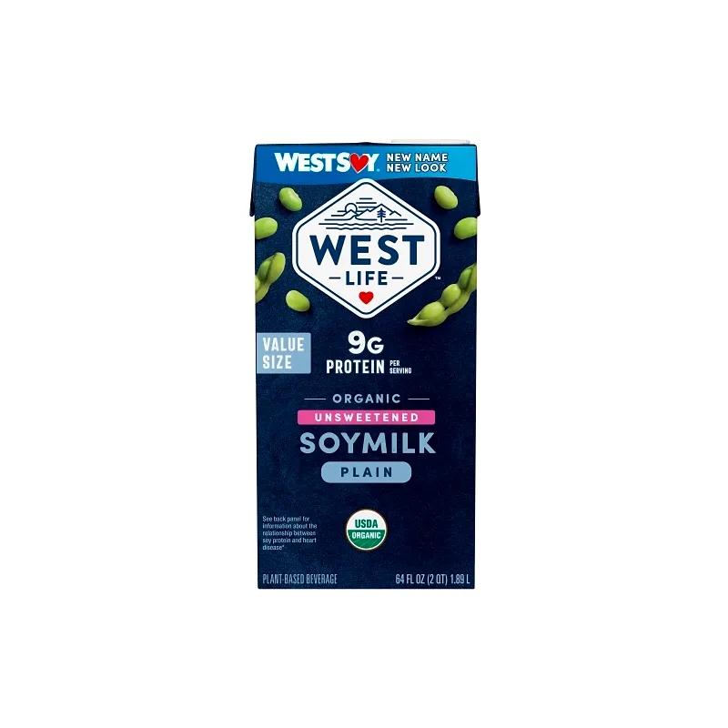 WEST LIFE™ Soy Milk 64 OZ Organic Unsweetened 8/Case