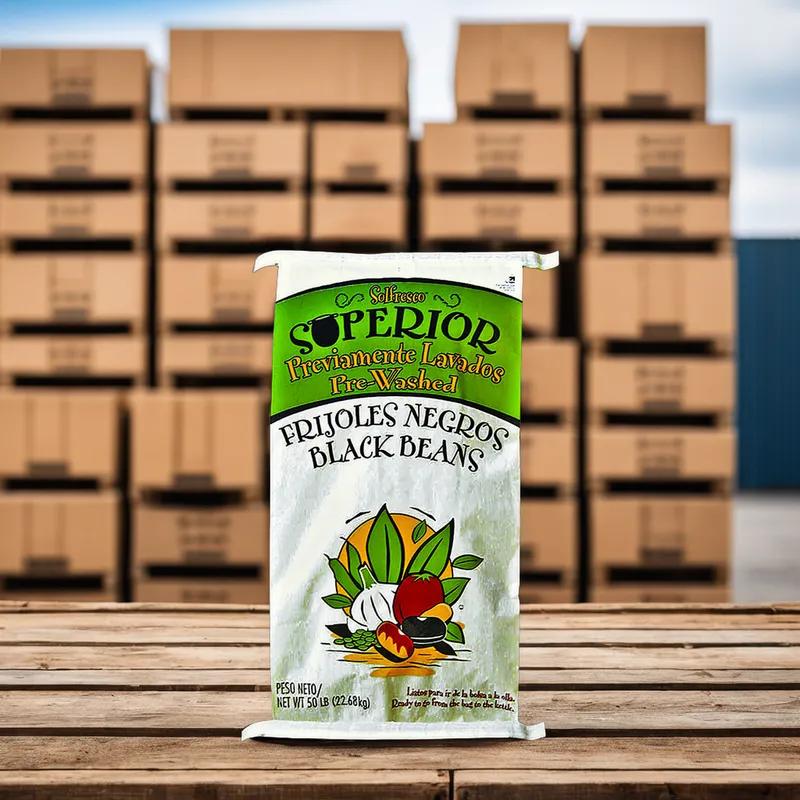 Black Beans 50 LB Dry Prewashed 1/Bag