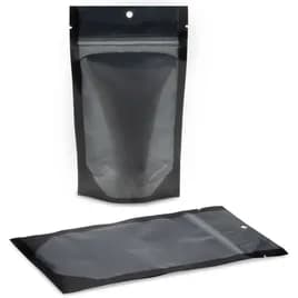 Pouch 5.25X9.5 IN Black Clear Stand Up 1000/Case