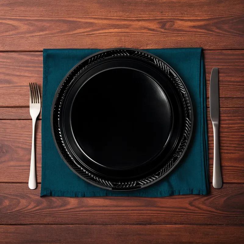 Impact Plate 10X10 IN OPS Black 400/Case