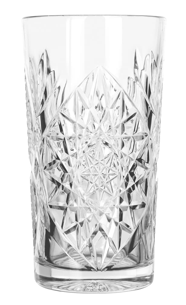 Hobstar Beverage Glass 16 FLOZ Glass Clear 12/Case