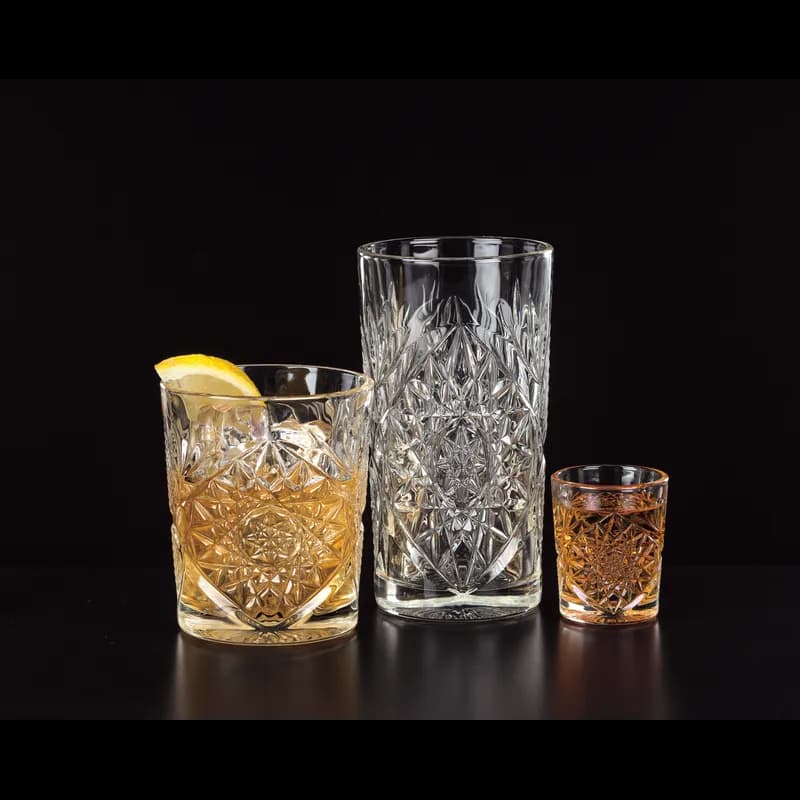 Hobstar Beverage Glass 16 FLOZ Glass Clear 12/Case