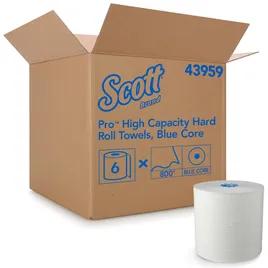 Scott® Roll Paper Towel MOD 900 FT White Blue Hardwound 6 Rolls/Case