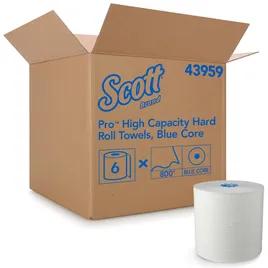Scott® Roll Paper Towel MOD 7.5IN X900FT White Blue Hardwound 1.75IN Core Diameter 6 Rolls/Case